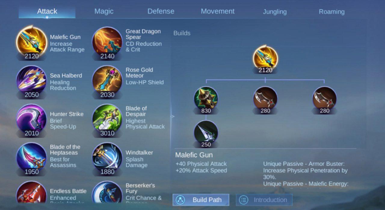 انواع آیتم بازی موبایل لجندز