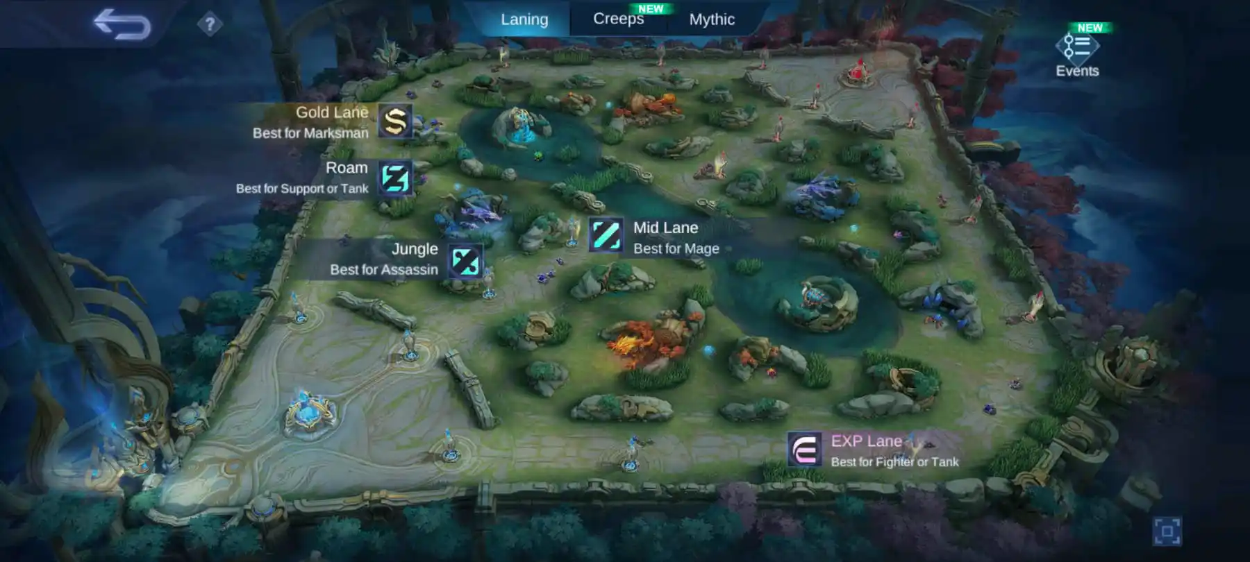 لاین های بازی موبایل لجند